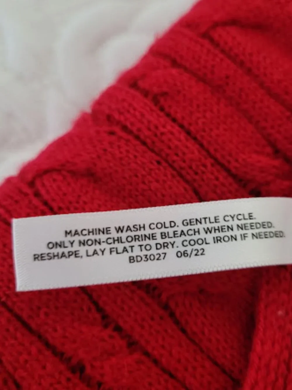Talbots Red Knit Scarf
